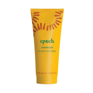 Yellow bottle of epoch Firewalker foot cream.