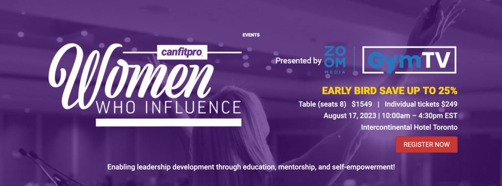 women who influence event header