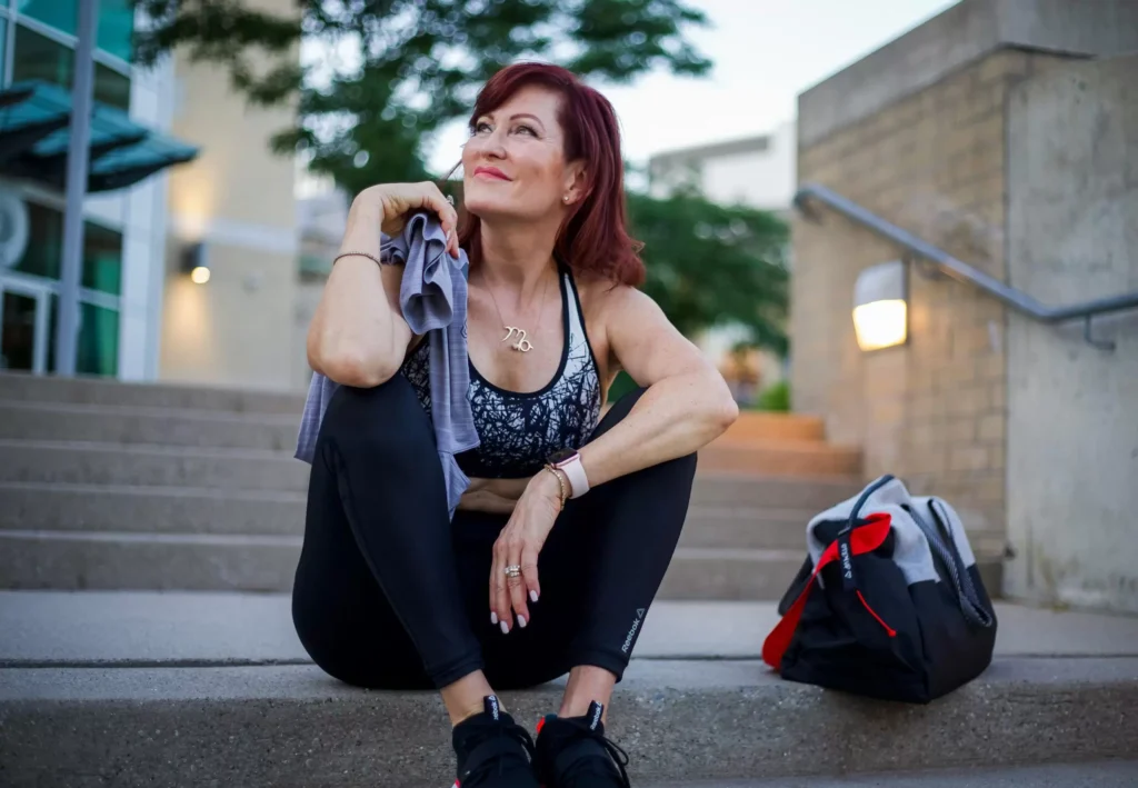 Mo Hagan Sitting Confidently